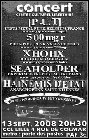 Affiche de concert Seaholder n°18