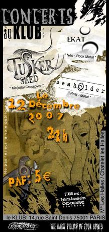 Affiche de concert Seaholder n°19