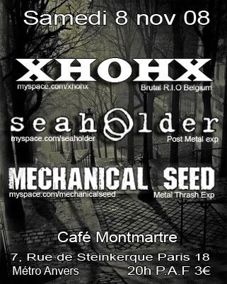 Affiche de concert Seaholder n°31